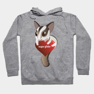 I Love Sugar Glider Hoodie